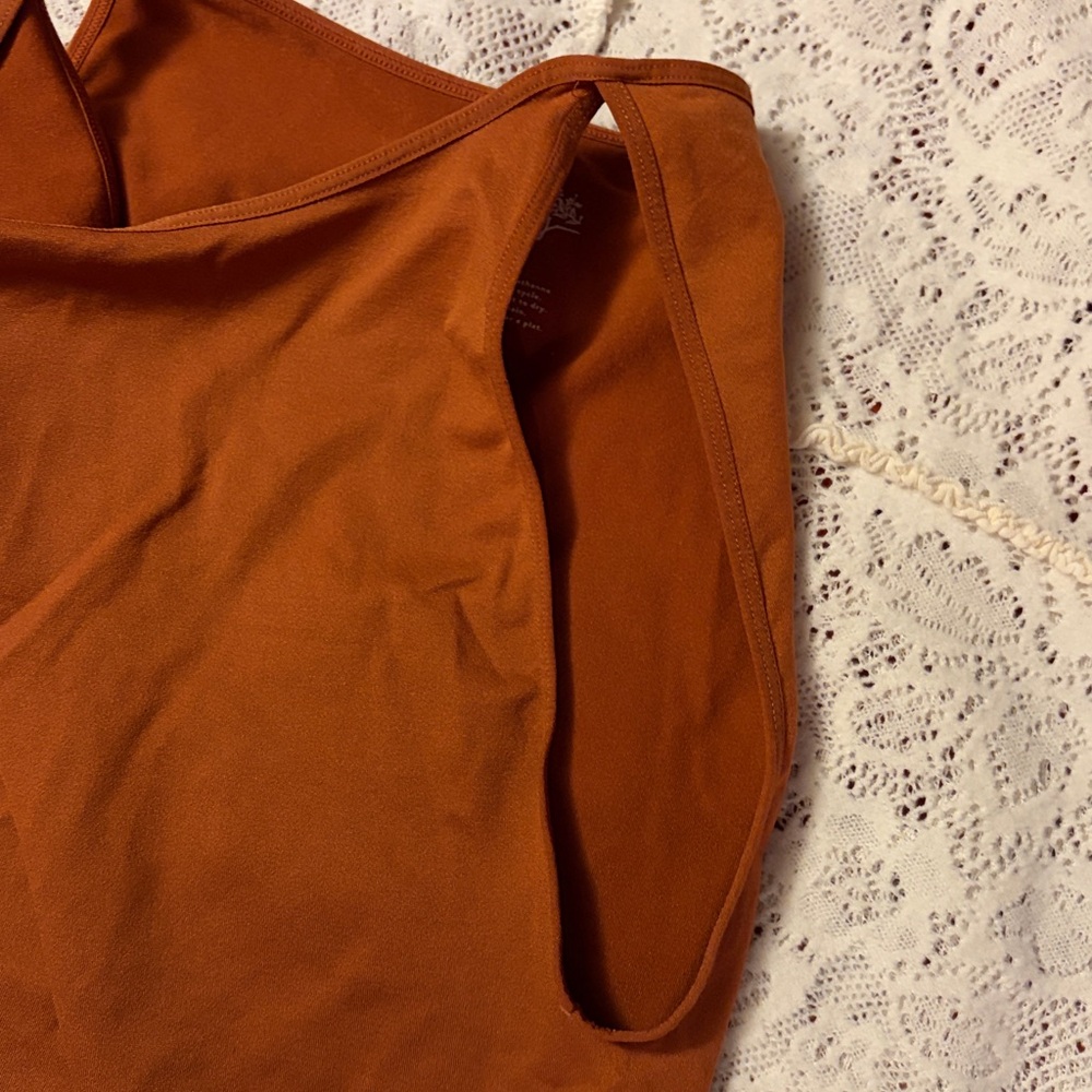 Free People Intimately size M/L rust colored stretch tank - Picture 3 of 9